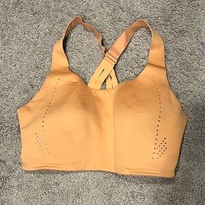 $98 Lululemon Warm Apricot/Silver Blue AirSupport Bra 36DDD Cup